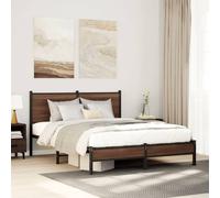 Cadre de Lit Métal sans Matelas Adulte Sommier Meuble Chambre Intérieur vidaXL