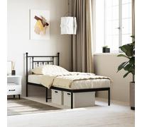 Cadre de Lit Meuble Adulte Sommier à Lattes Chambre à Coucher Métal vidaXL