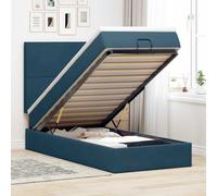 Cadre de lit ottoman avec matelas noir 90x200 cm velours cadre de lit vidaXL