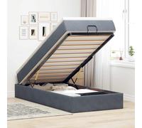 Cadre de lit ottoman avec matelas rose 100x200 cm velours vidaXL