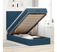 Cadre de lit ottoman avec matelas rose 90x200 cm velours cadre de lit vidaXL