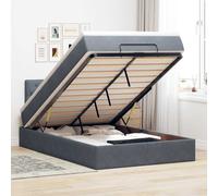Cadre de lit ottoman avec matelas vert foncé 90x200 cm velours vidaXL