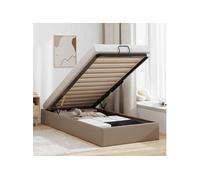 vidaXL Cadre de lit ottoman sans matelas Cappuccino 80x200 cm