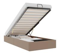 Cadre de lit Ottoman sans Matelas Cappuccino 90x190 cm, vidaXL