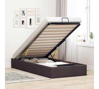 Cadre de lit ottoman sans matelas noir 90x200 cm tissu cadre de lit vidaXL
