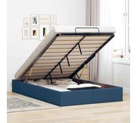 Cadre de lit ottoman sans matelas noir 90x200 cm tissu cadre de lit vidaXL