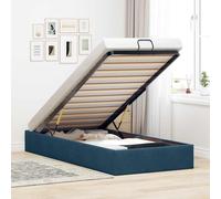 Cadre de lit ottoman sans matelas bleu foncé 120x190 cm velours, cadre de lit, cadre de lit ottoman, cadre de lit 3310953