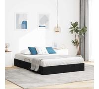 Cadre de Lit Ottoman Velours Gris avec Rangement, Mécanisme de Levage Hydraulique, Grand Espace de Stockage, Structure en Acier, pour Chambre Moderne, sans Sommier