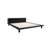 Cadre de Lit Peek Karup Design M. 2 Lampes 160x200 en Pin Noir