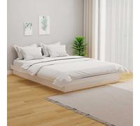 Cadre de lit Pin massif en bois pin Mobilier chambre plateforme Moderne vidaXL v