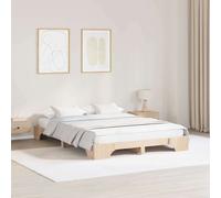 Cadre de lit Pin massif Lit Moderne contemporain Mobilier chambre en vidaXL vida