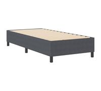 vidaXL Lit à ressorts Box Gris foncé 90x200 cm Tissu en velours côtelé 3337388