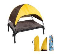 Cadre de lit pliable pour animal de compagnie : auvent surélevé pour chien, plate-forme surélevée portable | Lit de couchage en tissu Oxford, configuration de refroidissement de voyage pour le camping