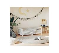 vidaXL Cadre de lit pour enfant Blanc 70 x 140 cm Bois de pin massif