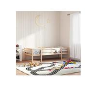 Cadre de lit pour enfants 80x200 cm bois de pin massif, lit pour enfant, lit simple pour enfant, lit en bois massif 846861