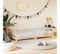 Cadre de Lit pour Enfants Chambre Marron 90x200 cm Bois de Pin Massif vidaXL