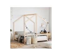 Cadre de lit pour enfant 2x(70x140) cm bois de pin massif