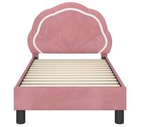 Cadre de lit pour tout-petit avec tête de lit Rose 70 x 140 cm_2 ans garantie_59777