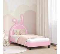 Cadre de lit PU moderne Mobilier chambre Lit minimaliste robuste vidaXL vidaXL