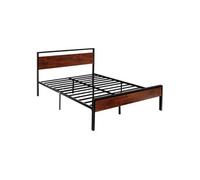 Cadre de Lit Queen Size 213,5x99cm Capacité 454kg Robuste et Durable pour Chambre