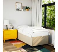 Cadre de Lit Rembourré Adulte Meuble Chambre à Coucher Intérieur Tissu vidaXL