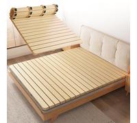 Cadre de lit robuste avec lattes en bois et planche bunkie pliable, plateforme pleine taille avec support de matelas