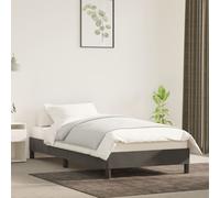 Cadre de Lit Rose 80x200 cm Velours Rembourré Simple Sommier Chambre vidaXL