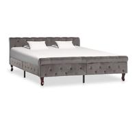 Cadre de Lit Rose Velours 160x200 cm Rembourré Adulte Double Chambre vidaXL