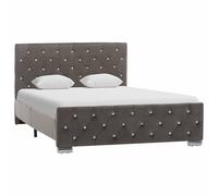 Cadre de Lit Rose Velours 90x200 cm Rembourré Adulte Simple Chambre vidaXL