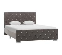 Cadre de Lit Rose Velours 90x200 cm Rembourré Adulte Simple Chambre vidaXL