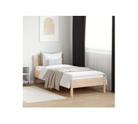 Cadre de lit sans matelas 90x190 cm bois de pin massif