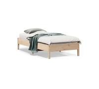 Cadre de Lit, Sommier à Lattes sur Pieds, Lit Simple d'Intérieur, Lit Adulte, Meuble de Chambre à Coucher, Moderne, 90x190 cm Bois de Pin Massif