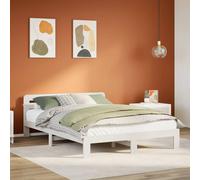 Cadre de Lit sans Matelas Adulte Chambre Intérieur Bois Pin Massif vidaXL