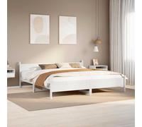 Cadre de Lit sans Matelas Adulte Chambre Intérieur Bois Pin Massif vidaXL