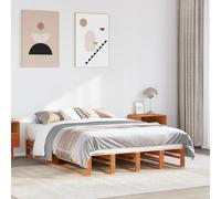 Cadre de Lit sans Matelas Adulte Meuble Chambre Bois de Pin Massif vidaXL