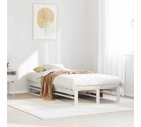 Cadre de Lit sans Matelas Adulte Meuble Chambre Bois de Pin Massif vidaXL