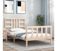 Cadre de lit sans matelas blanc 100x200 cm bois de pin massif vidaXL