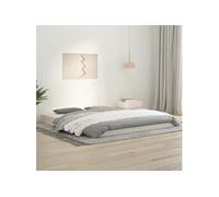 Cadre de lit sans matelas blanc 180x200 cm bois massif de pin