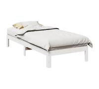 Cadre de lit sans matelas blanc 90x200 cm bois de pin massif vidaXL