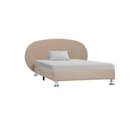 Cadre De Lit Cappuccino Similicuir 100 X 200 Cm