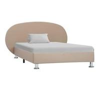 Cadre de lit sans matelas cappuccino similicuir 100x200 cm Brun G