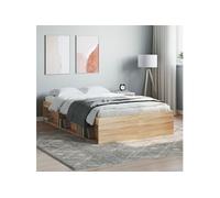 vidaXL Cadre de lit chêne Sonoma 120x200 cm 3203854