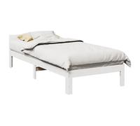 Vidaxl Cadre De Lit Familial Sans Matelas Blanc 240x200 Cm Blanc