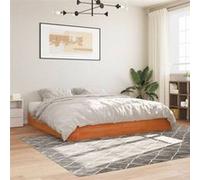 Vidaxl Cadre De Lit Cire Marron 180x200 Cm Bois De Pin Massif Marron