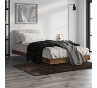 Cadre de Lit sans Matelas Double Adulte Chambre Chêne Marron 160x200 cm vidaXL