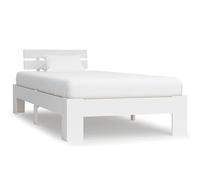 Cadre de lit sans matelas en pin massif blanc 90x200 cmLits & Accessoires Lits et cadres de lit