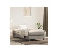 vidaXL Cadre de lit sans Matelas Gris Clair 90x190 cm Velours