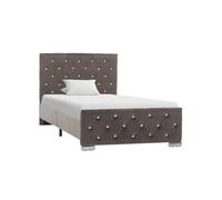 Cadre de Lit Rose Velours 90x200 cm Rembourré Adulte Simple Chambre vidaXL