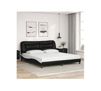 Cadre de Lit sans Matelas Hvar, Lit Rembourré, Sommier à Lattes, Lit Double, Lit Adulte de Chambre à Coucher 3208021