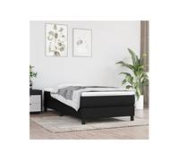 Vidaxl Cadre De Lit Noir 100x200 Cm Tissu Noir